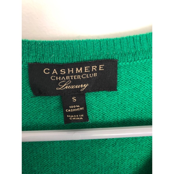 Green Cashmere Sweater - Picture 2 of 2